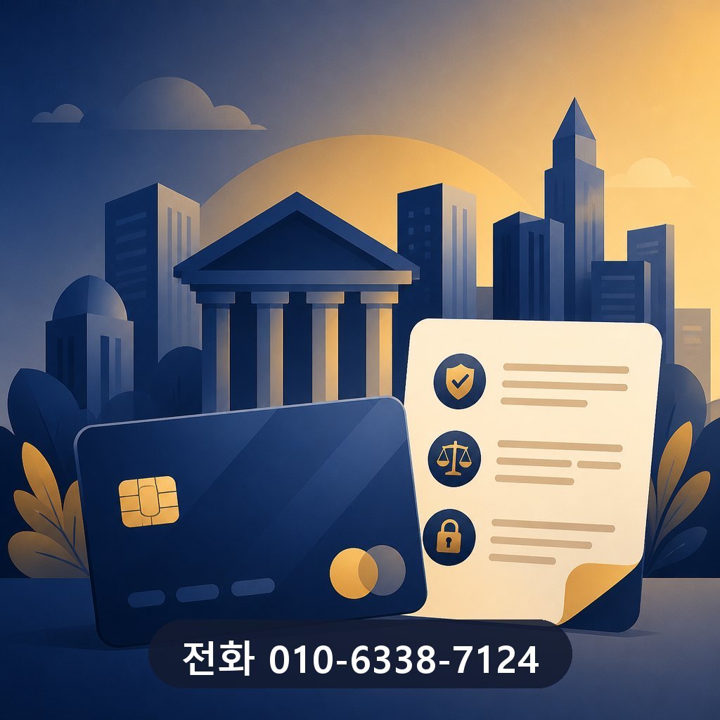 카드깡 소액 가능 카드사 약관 확인 이미지 · 문의 010-6338-7124