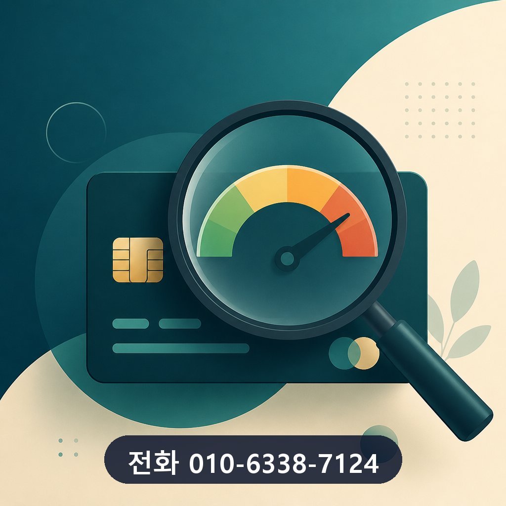 카드깡 소액 가능 한도 확인 이미지 · 문의 010-6338-7124